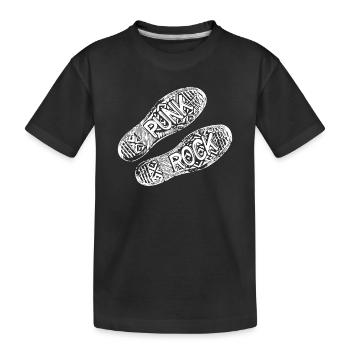 Punk rock punk rock grunge rock music music punk - Kids' Premium Organic T-Shirt - black - Front