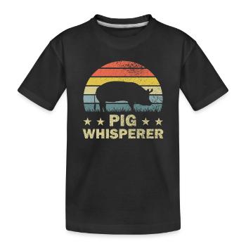 Porc porcin - T-shirt bio Premium Enfant - noir - Devant