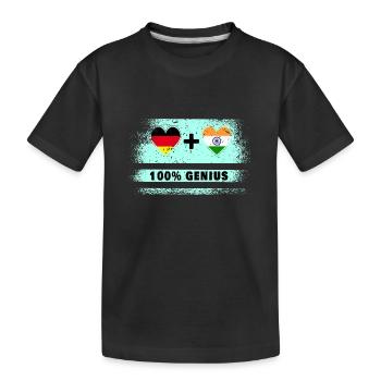 Allemagne et Inde 100% génial / cadeau - T-shirt bio Premium Enfant - noir - Devant