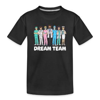 Médecin équipe assistant médecin médecin spécialiste infirmière - T-shirt bio Premium Enfant - noir - Devant