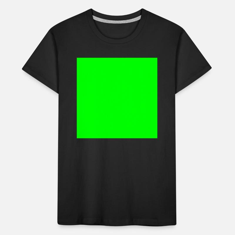 green background texture template personalize Kids' Premium Organic T-Shirt