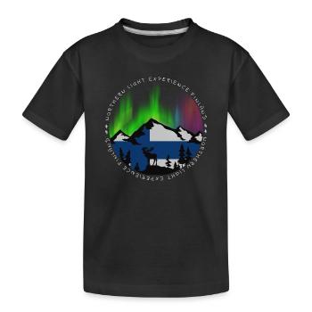 Conception de l’expérience des aurores boréales - T-shirt bio Premium Enfant - noir - Devant