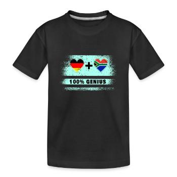 Allemagne et Afrique du Sud 100 % Genial / Cadeau - T-shirt bio Premium Enfant - noir - Devant