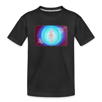 Creation light of divine purification - Kids' Premium Organic T-Shirt - black - Front