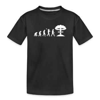 Bombe nucléaire Evolution - T-shirt bio Premium Enfant - noir - Devant