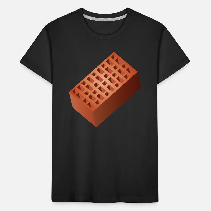 Brick Wall Bricks Bricks for Wall Construction Kids' Premium Organic T-Shirt