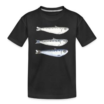 sardine - T-shirt bio Premium Enfant - noir - Devant