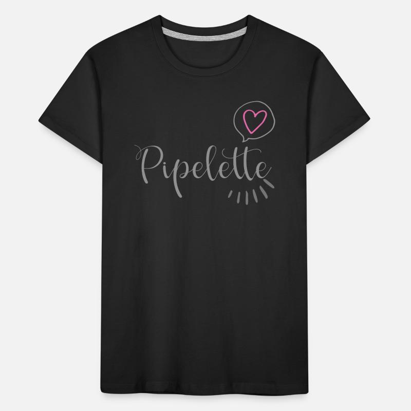 Chic Heart Pipelette Kids' Premium Organic T-Shirt