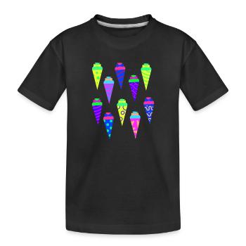 Schultüte Zuckertüte Kita Vorschule Schulbeginn - Kinder Premium Bio T-Shirt - Schwarz - Vorne