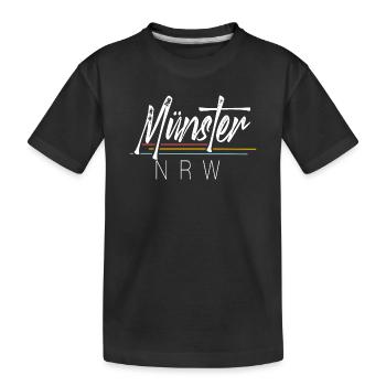 Münster Nrw - Kinder Premium Bio T-Shirt - Schwarz - Vorne