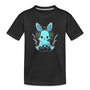Gamer Headset Controller Joystick Zocker - T-shirt bio Premium Enfant - noir - Devant