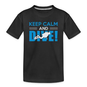 Plongée sous-marine - T-shirt bio Premium Enfant - noir - Devant