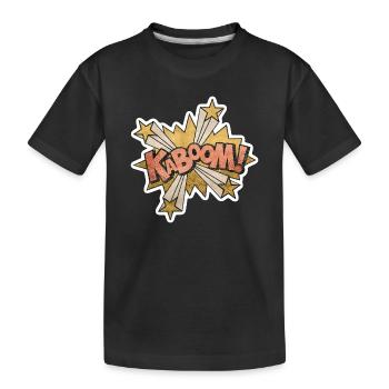 Action Pop Art Kabbom Comique - T-shirt bio Premium Enfant - noir - Devant
