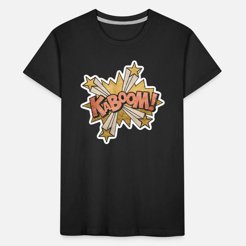 Comic Kabbom Pop Art Action Spruch Kinder Premium Bio T-Shirt