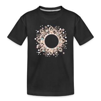 cadre imaginatif en dentelle délicate - T-shirt bio Premium Enfant - noir - Devant