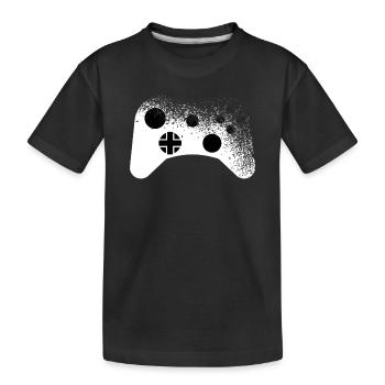 Splatter - Motif de manette pour les joueurs Cool - T-shirt bio Premium Enfant - noir - Devant