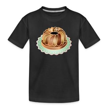 Le klaxon de la rétro pour les amateurs de pâtisserie - T-shirt bio Premium Enfant - noir - Devant