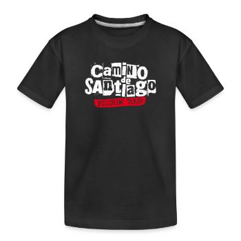Camino de Santiago Tour | Punk Band Style - Kids' Premium Organic T-Shirt - black - Front