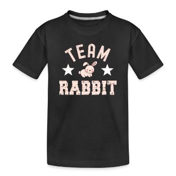 Rabbit Rabbit - Kids' Premium Organic T-Shirt - black - Front