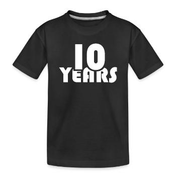 10 Years Birthday Anniversary Club Companies Associations - Kids' Premium Organic T-Shirt - black - Front