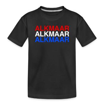 ALKMAAR Pays-Bas Drapeau des Pays-Bas - T-shirt bio Premium Enfant - noir - Devant