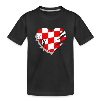 Croatie - Croatie - T-shirt bio Premium Enfant - noir - Devant