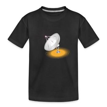 L’antenne parabolique, élément de conception - T-shirt bio Premium Enfant - noir - Devant