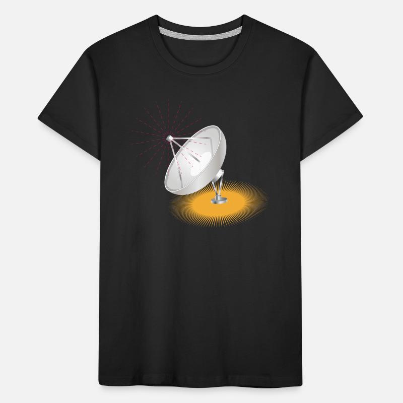 Satellite dish as a design element Kids' Premium Organic T-Shirt