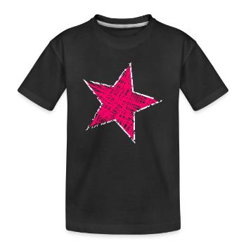 ETOILE. ETOILES. STAR. ETOILES. FÊTE. ANNIVERSAIRE - T-shirt bio Premium Enfant - noir - Devant