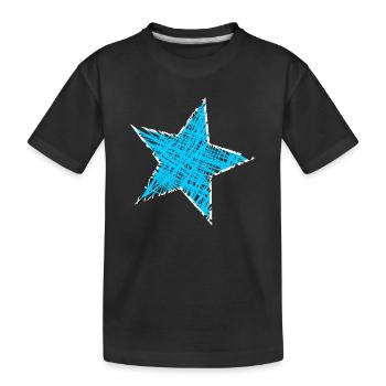 ETOILE. ETOILES. STAR. ETOILES. FÊTE. ANNIVERSAIRE - T-shirt bio Premium Enfant - noir - Devant