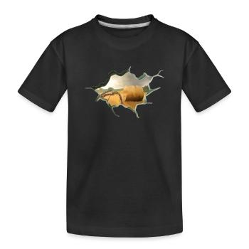 Durchbruch Ernte - Kinder Premium Bio T-Shirt - Schwarz - Vorne
