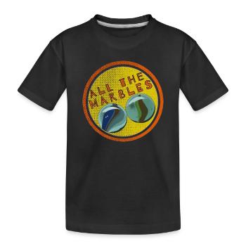 All The Marbles - Kids' Premium Organic T-Shirt - black - Front