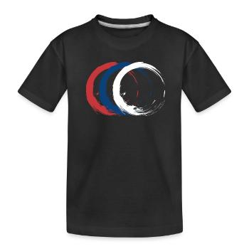 Serbia - Kids' Premium Organic T-Shirt - black - Front