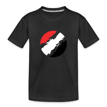 Yemen Flag Flag Circle - Kids' Premium Organic T-Shirt - black - Front