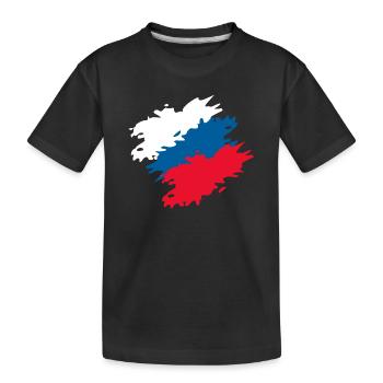 République tchèque - T-shirt bio Premium Enfant - noir - Devant