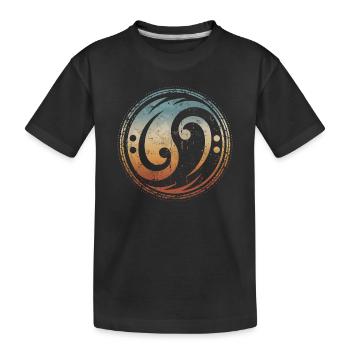 Bass Bass Wrench Yin Yang Bass pour bassiste - T-shirt bio Premium Enfant - noir - Devant