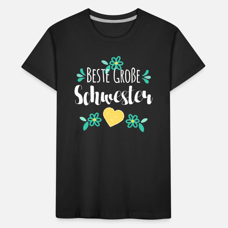 Beste Große Schwester Kinder Premium Bio T-Shirt