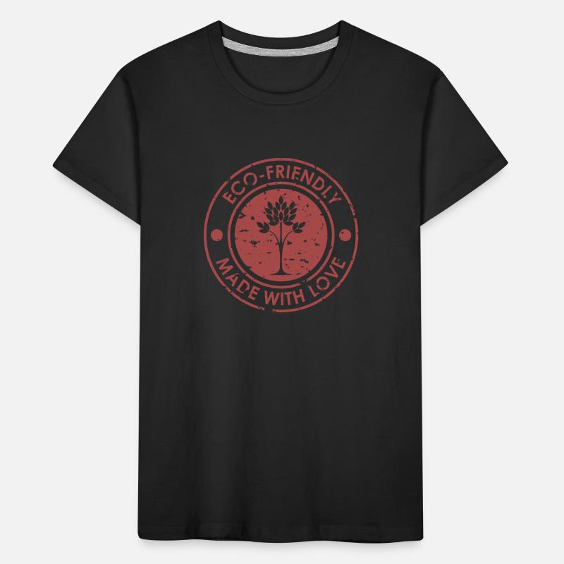 Eco-Friendly Tree Emblem Design Kids' Premium Organic T-Shirt