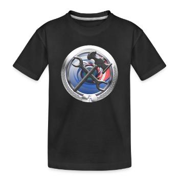Artisanat Chauffage Eau Emblème Sanitaire - T-shirt bio Premium Enfant - noir - Devant
