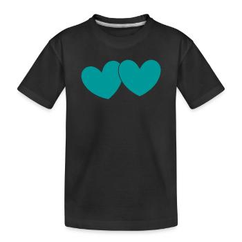 Saint-Valentin, Saint-Valentin, Saint-Valentin - T-shirt bio Premium Enfant - noir - Devant