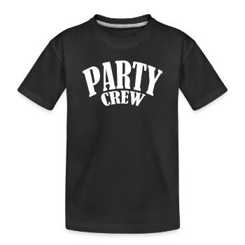 party partycrew partymonster dj deejay disco crew - T-shirt bio Premium Enfant - noir - Devant