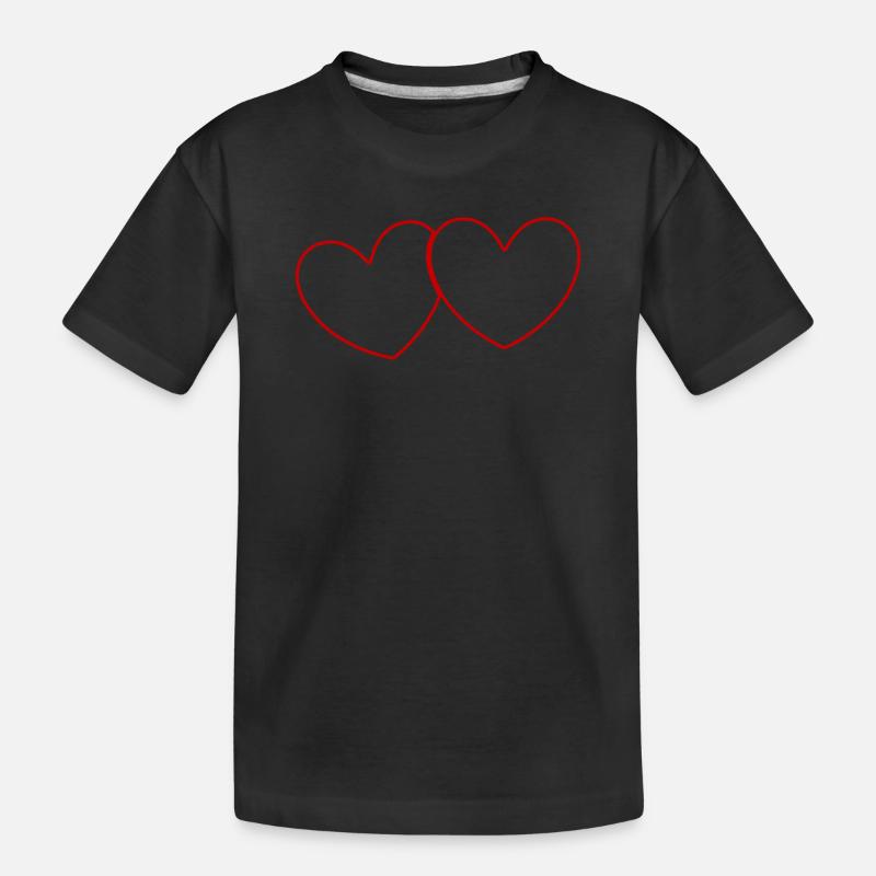 Saint-Valentin, Saint-Valentin, Saint-Valentin - T-shirt bio Premium Enfant - noir