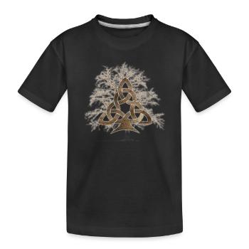 Celtic Tree of Life Knot - T-shirt bio Premium Enfant - noir - Devant