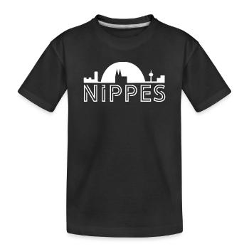 Köln Nippes Veedelstuff - T-Shirts & mehr - Kinder Premium Bio T-Shirt - Schwarz - Vorne