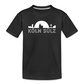 Köln Sülz Veedelartikel - T-Shirts & mehr - Kinder Premium Bio T-Shirt - Schwarz - Vorne