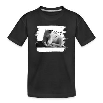 Eisbär - stay cool - Kinder Premium Bio T-Shirt - Schwarz - Vorne