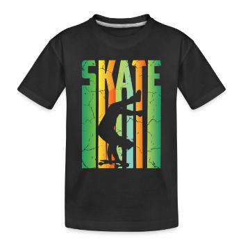 Skateboard Rider - T-shirt bio Premium Enfant - noir - Devant