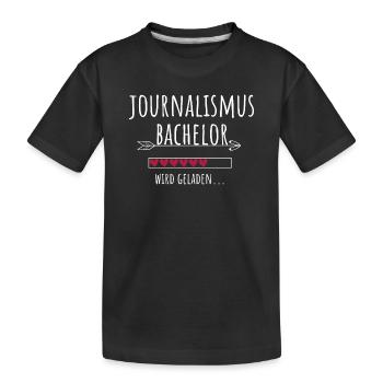 Journalismus Bachelor Studium Studentin Geschenk - Kinder Premium Bio T-Shirt - Schwarz - Vorne