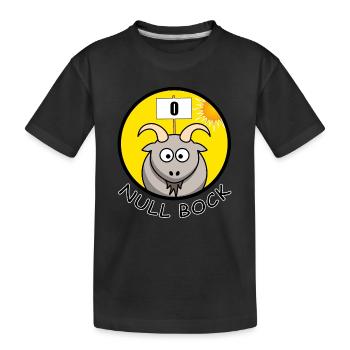 Null Bock Kein Bock Schafbock Ziegenbock Geschenk - Kinder Premium Bio T-Shirt - Schwarz - Vorne