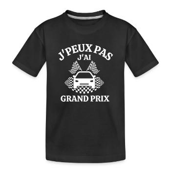 course automobile, circuit automobile, grand prix - T-shirt bio Premium Enfant - noir - Devant